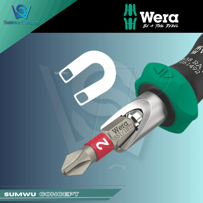 WERA KRAFTFORM KOMPAKT 838 RA S/4 BITHOLDING RATCHETING SCREWDRIVER SET (CHRISTMAS 2025 EDITION) - Image 6