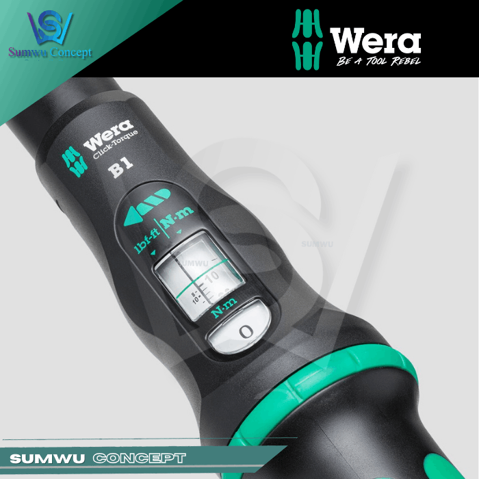 WERA 3/8" DR. CLICK-TORQUE B 1 TORQUE WRENCH (10-50N.M) - Image 4