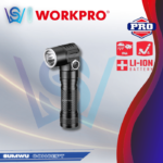 WORKPRO 1100LM 90° PIVOTING RECHARGEABLE ALUMINIUM FLASHLIGHT WP351007