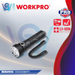 WORKPRO 1500LM RECHARGEABLE ALUMINIUM FLASHLIGHT WP351008