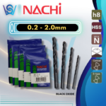 NACHI HSS STRAIGHT DRILL BITS (0.2MM - 2.0MM)